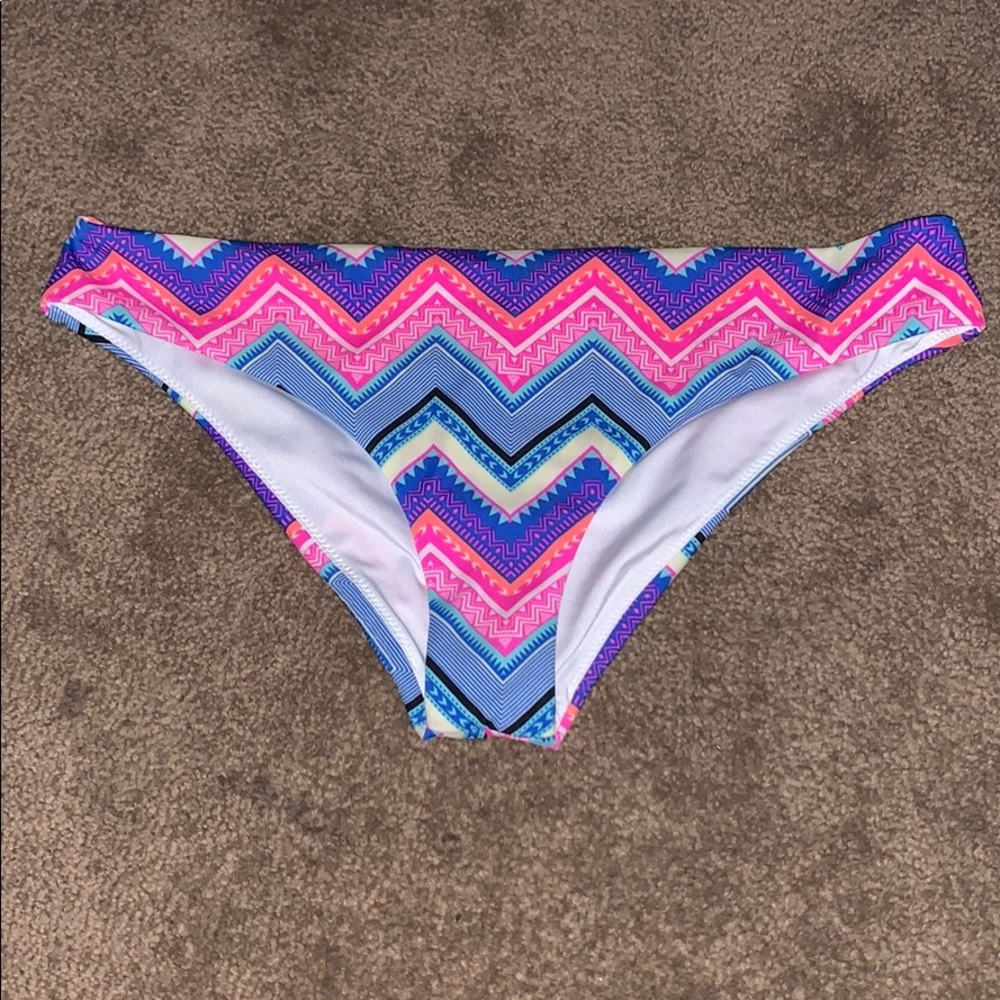 “PINK” patterned bikini bottoms